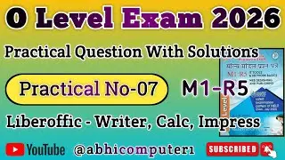 O Level M1 R5 Practical Question 2026 O level ka practical questions #Olevel
