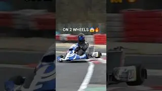 On 2 wheels with a #gokart😎🔥  #karting #shorts