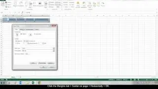 Как центрировать таблицу Excel