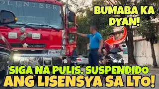 PULIS NA HUMARANG SA FIRE TRUCK INISYUHAN NG SHOW CAUSE ORDER NG LTO!