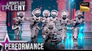 8 Wonders के Dancing Statue Judges को लगे Amazing! | India&rsquo;s Got Talent Season 11 | Performance