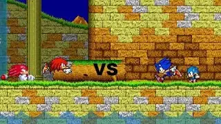 SSR2: Team 2 Sonic Y Cl&aacute;ssic Sonic vs Team2 Knuckles Y Cl&aacute;ssic Knuckles 