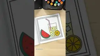How to Color Fruit | Indy & Isabella #shorts #art #howtocolor
