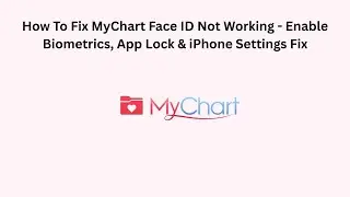 How To Fix MyChart Face ID Not Working - Enable Biometrics, App Lock & iPhone Settings Fix