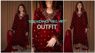  Trending Velvet Dress Design / Allover Embroidery Pattern Ideas (2026 )