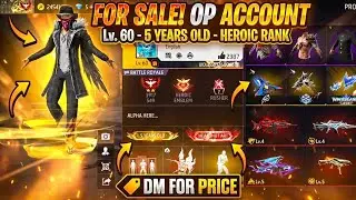 ⚡ Urgent Sell! 5 Year Old Free Fire ID 😱 Evo Guns + Rare Emotes 🔥 (under : ALPHA HERE) #Short 