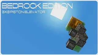 (See pinnned comment) 3x3 piston Elevator tutorial [Bedrock Edition]