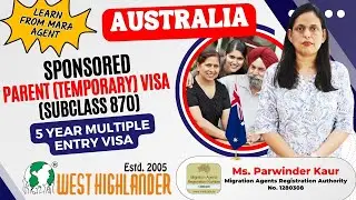 Sponsored Parent temporary Visa subclass 870 Australia I 5 Year Multiple Entry Visa