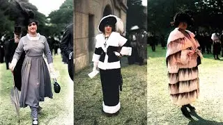 French fashion through old street style photographs, 1910-1920.