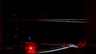 RC Helicopter Laser BladeTracking - Honey Bee King II - blades out of track
