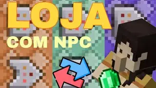 Como fazer LOJA COM NPC no Minecraft Bedrock