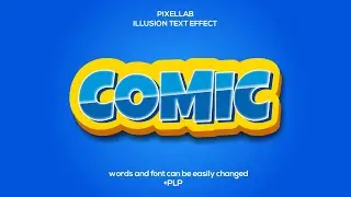 Comic Illusion Text Effect In Pixellab || Pixellab Tutorial || Free PLP