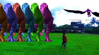 Big Jurassic Dionasor T-Rex Chase Part 5 viral dinosaur viral video