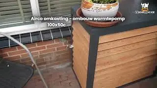 Viking Choice Airco Omkasting 100x50 cm &ndash; Warmtepomp ombouw - RVS Houtlook