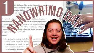 Написал 5000 слов в первый день nanowrimo! [nanowrimo daily vlog 1]