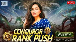 CONQUEROR RANK PUSH🔥 | FACECAM😍 | VERTICAL STREAM #amishaislive #bgmilive #shortsfeed #vertical