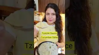 Easy Quick Salad Recipe For Weightloss | Tzatziki Sauce Cucumber Salad #ytshorts #weightlossjourney