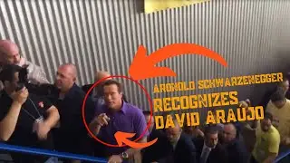 Arnold Schwarzenegger Recognizes David Ara&uacute;jo at Arnold Classic Europe