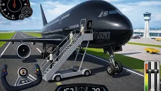 Airplane Simulator Gameplay ✈️ | Realistic Takeoff & Landing #androidgameplay 