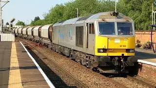 60066 At Altrincham on 6F05 Tunstead To Lostock Works Loaded Hoppers 13/6/23