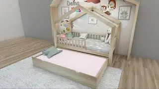 Habitaci&oacute;n Montessori con cama nido