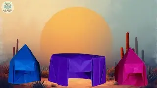 Origami and Paper Craft - Paper Tent - DIY