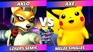 LMMM 2025 LOSERS SEMIS - Axe (Pikachu) против Aklo (Fox) Smash Melee - SSBM