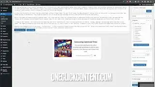 OneClickContent Plugin Demo: Instant Comprehensive WordPress Post Generator