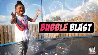 Bubble Blast | Outdoor Bubble Fun | Bubble Machine #letsplaywithlaiyah #kidfun #kids #funtime
