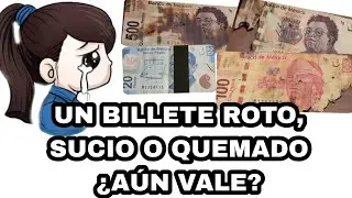 ¡TU BILLETE ROTO, SUCIO O QUEMADO AÚN VALE!