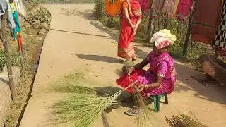 ଝାଡୁ ତିଆରି ମା ହାତରେ DESI BROOMS #villagerlifestyle