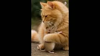 Adorable Cat and Mouse Hug Each Other | Heartwarming Video