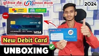 Union Bank Visa PayWave Debit Card Unboxing । Union Bank Of India New Welcome Kit Unboxing 2024