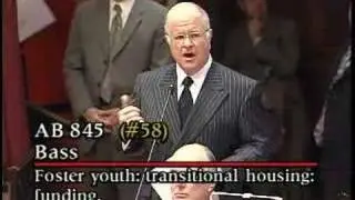 Senate President Pro Tem Perata opens on Foster Care Funding