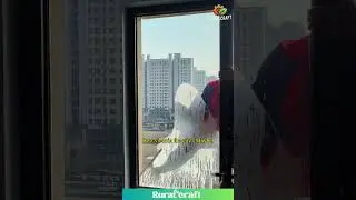 Spider-Man's Day Job? High-Rise Window Cleaning! #windowcleaner #highrise #funny