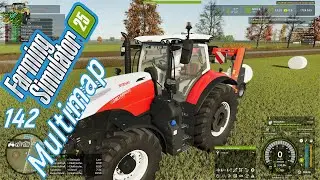 LS 25 Multimap # 142 Ich darf in einer Aufgabe Grass ballen wickeln, CP und AD macht die Grass ernte