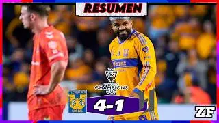 ASI FUE LA GOLEADA DE TIGRES EN LIGA DE CAMPEONES CONCACAF 16VOS DE FINAL 🏆 ZONA FUT