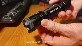 Review Led Flashlight Quantum FL-1010 700lm 5modes Zoom Torch
