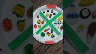 Build a Balanced Diet Plate with Clay | Health Day Special #clayart #ytshorts #balanceddiet