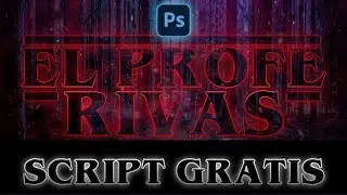 Texto Stranger Things en Photoshop con un solo clic (SCRIPT GRATIS)