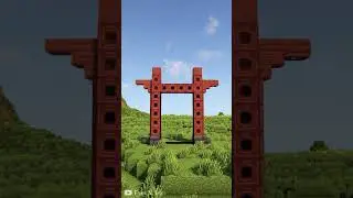 Minecraft Torii Gate Nether Portal #shorts
