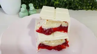 Barra de Chocolate Recheada- Ninho e Geleia de Morango- uma delícia!