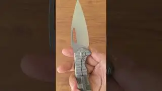 KBknives KB286C Coeus Folding Knife Beadblast M390 Blade Gray Titanium Handle