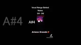 Ariana grande vocal range