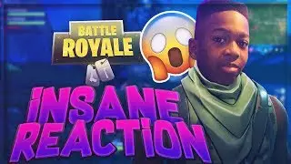 GETTING ITSROMELLO HIS FIRST WIN ON PC! CRAZY REACTION | TROLLING PLAYERS ON FORTNITE WITH JUMP PAD