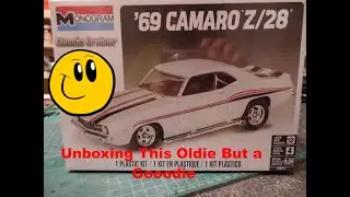 1969 Camaro Monogram/Revell 1:24 Scale Model Car Kit Unboxing