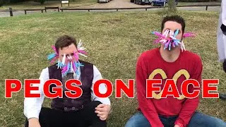 Pegs on Face Challenge