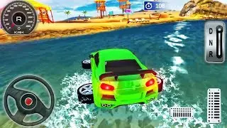 Water Car Race Simulator 2020 - New Surfer Floating Beach Drive - Android GamePlay
