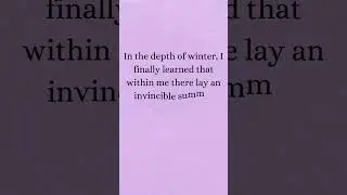 In the depth @Quote Flows #quotes #shorts #winter #finally #learned #lay #invincible #summer