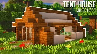 Minecraft : How to Build Simple Tent House